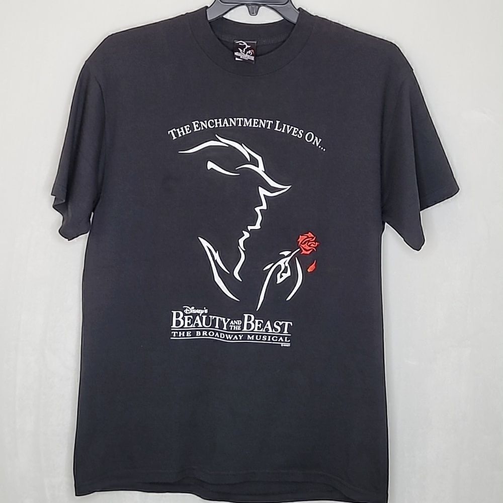 Vintage Disneys Beauty and the Beast The Broadway Musical T Shirt Size Large